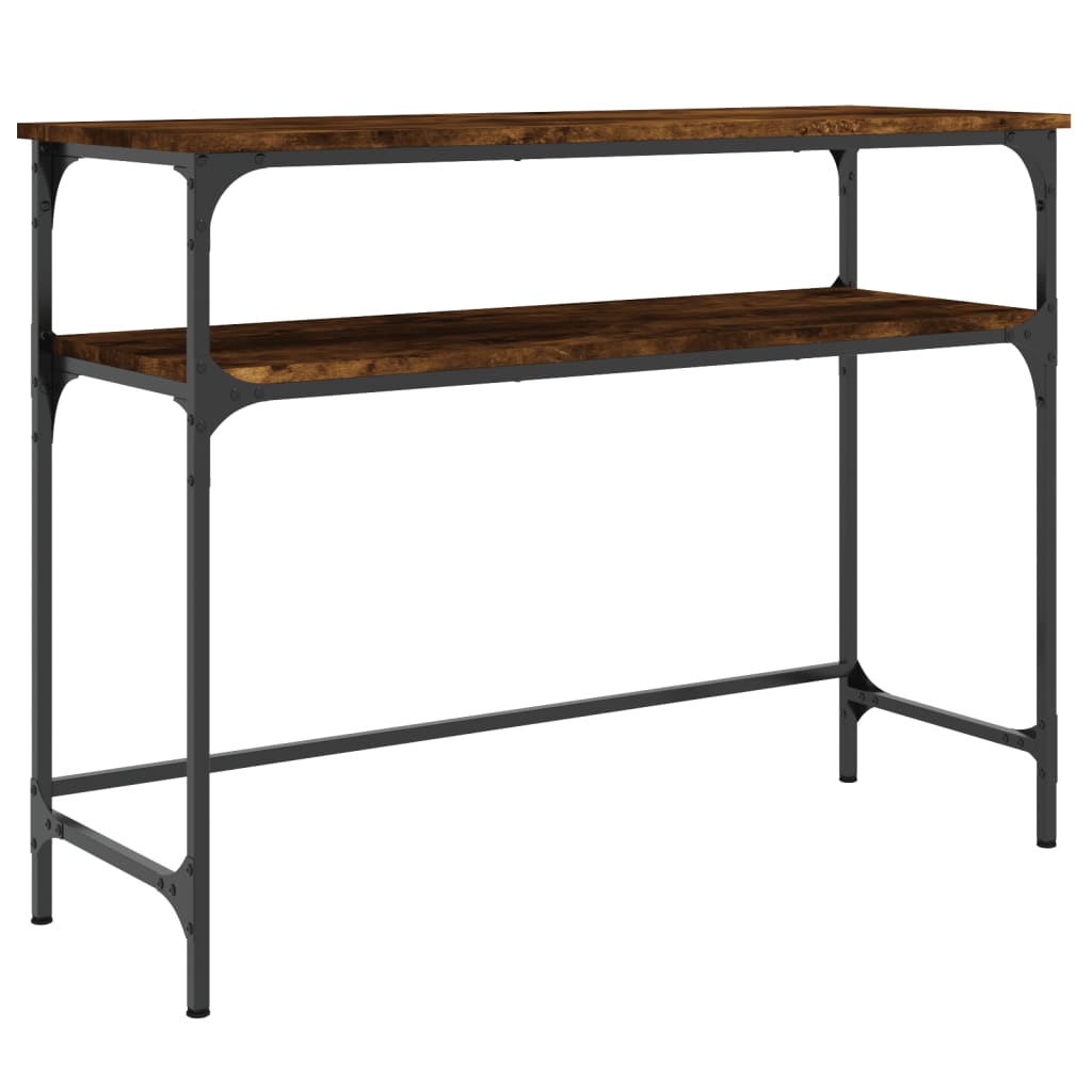 Konsolbord røget eg 100x35,5x75 cm træmateriale