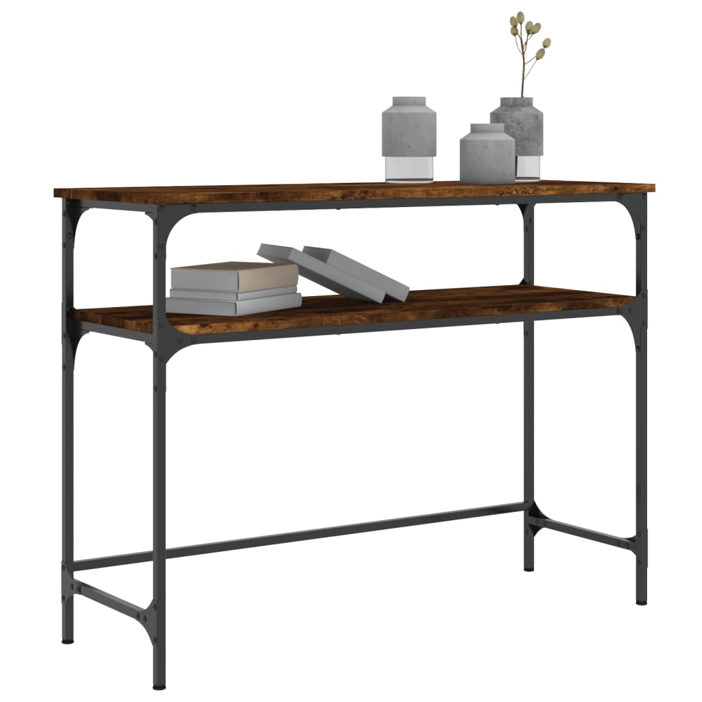 Konsolbord røget eg 100x35,5x75 cm træmateriale
