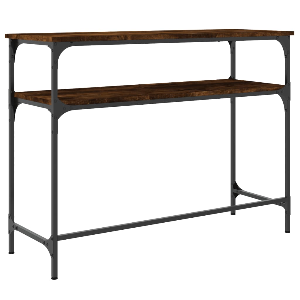 Konsolbord røget eg 100x35,5x75 cm træmateriale