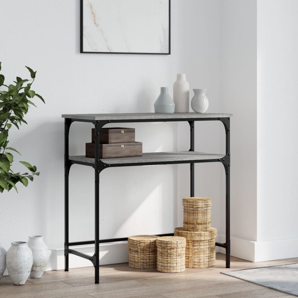 Konsolbord Grå Sonoma 75x35,5x75 cm Træmateriale