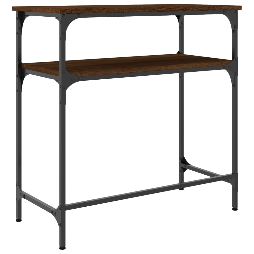 Konsolbord Brun Eg Look 75x35,5x75 cm Træmateriale
