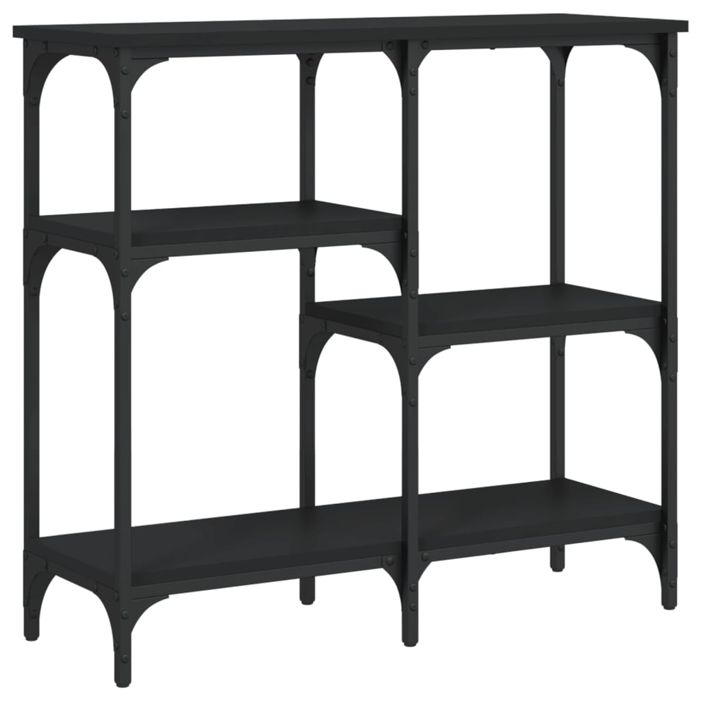 Konsolbord Sort 80x29x75 cm Træmateriale