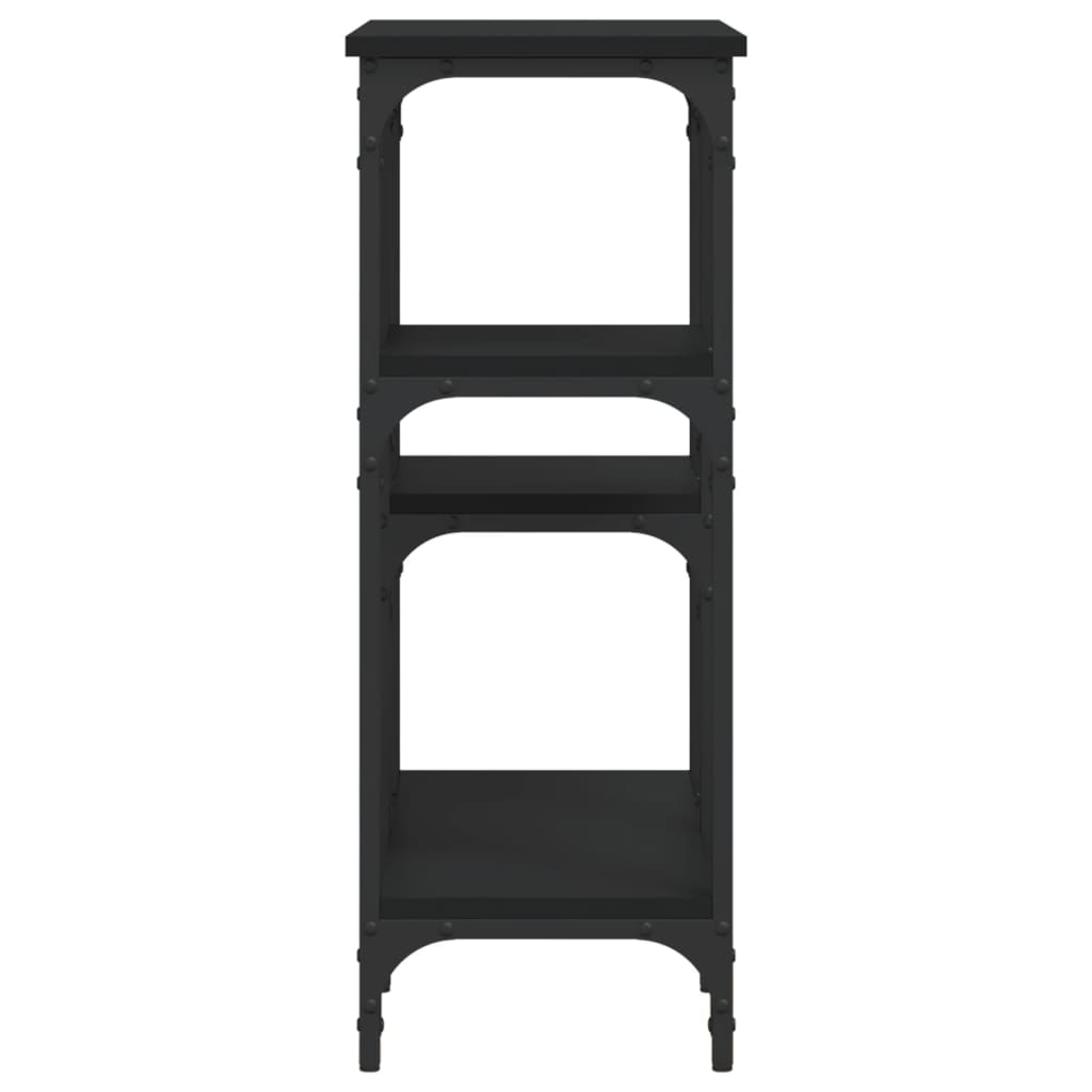 Konsolbord Sort 80x29x75 cm Træmateriale