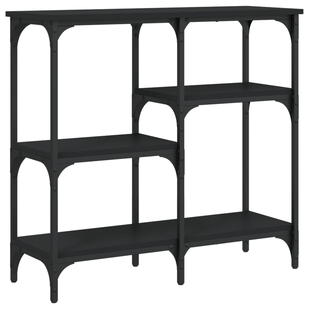 Konsolbord Sort 80x29x75 cm Træmateriale