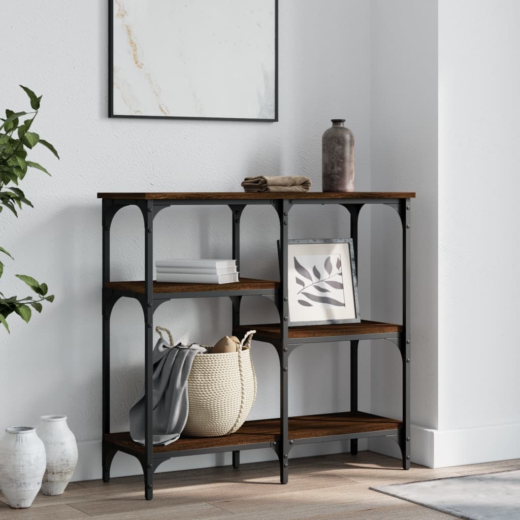 Konsolbord Brun Eg Look 80x29x75 cm Træmateriale