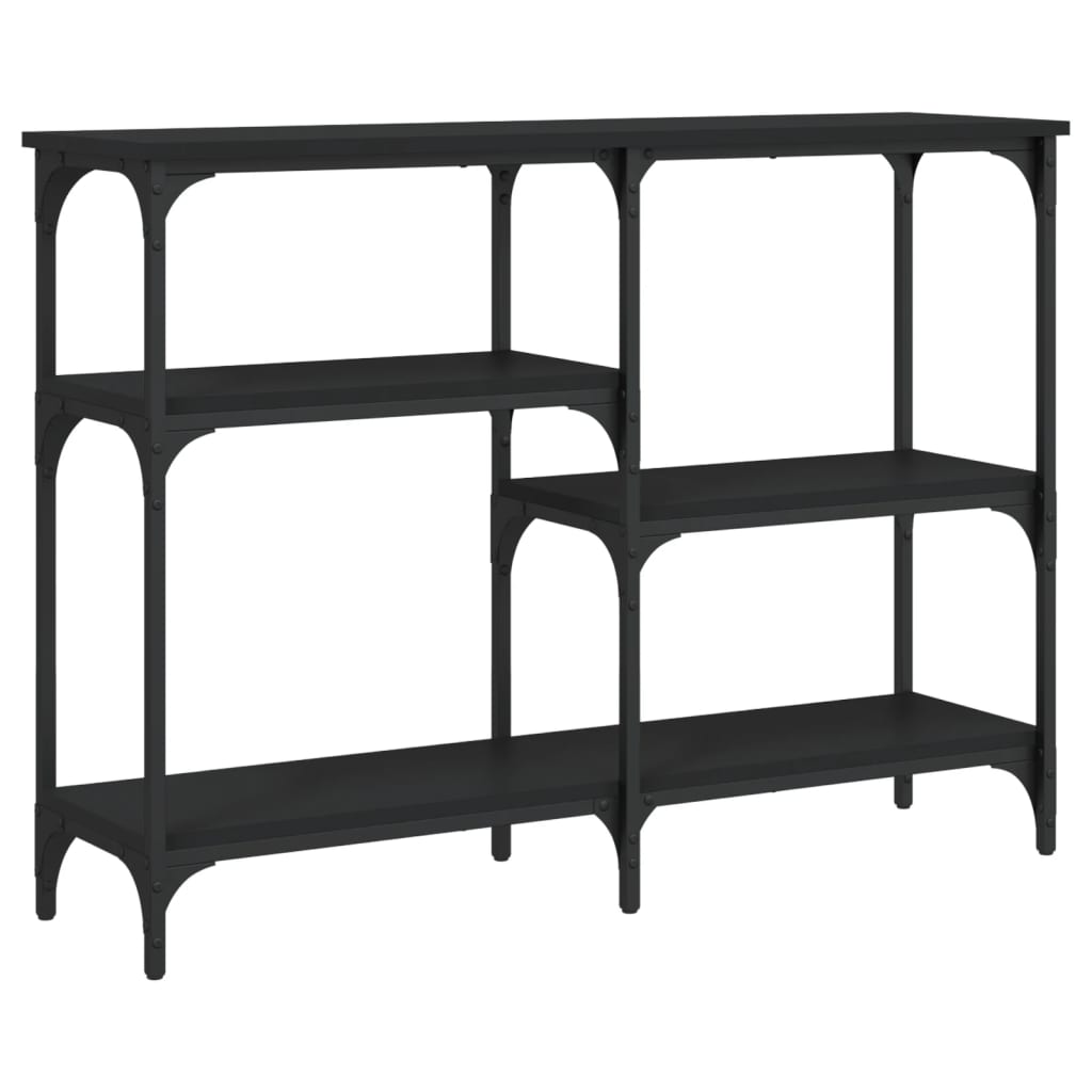 Konsolbord Sort 102x29x75 cm Træmateriale