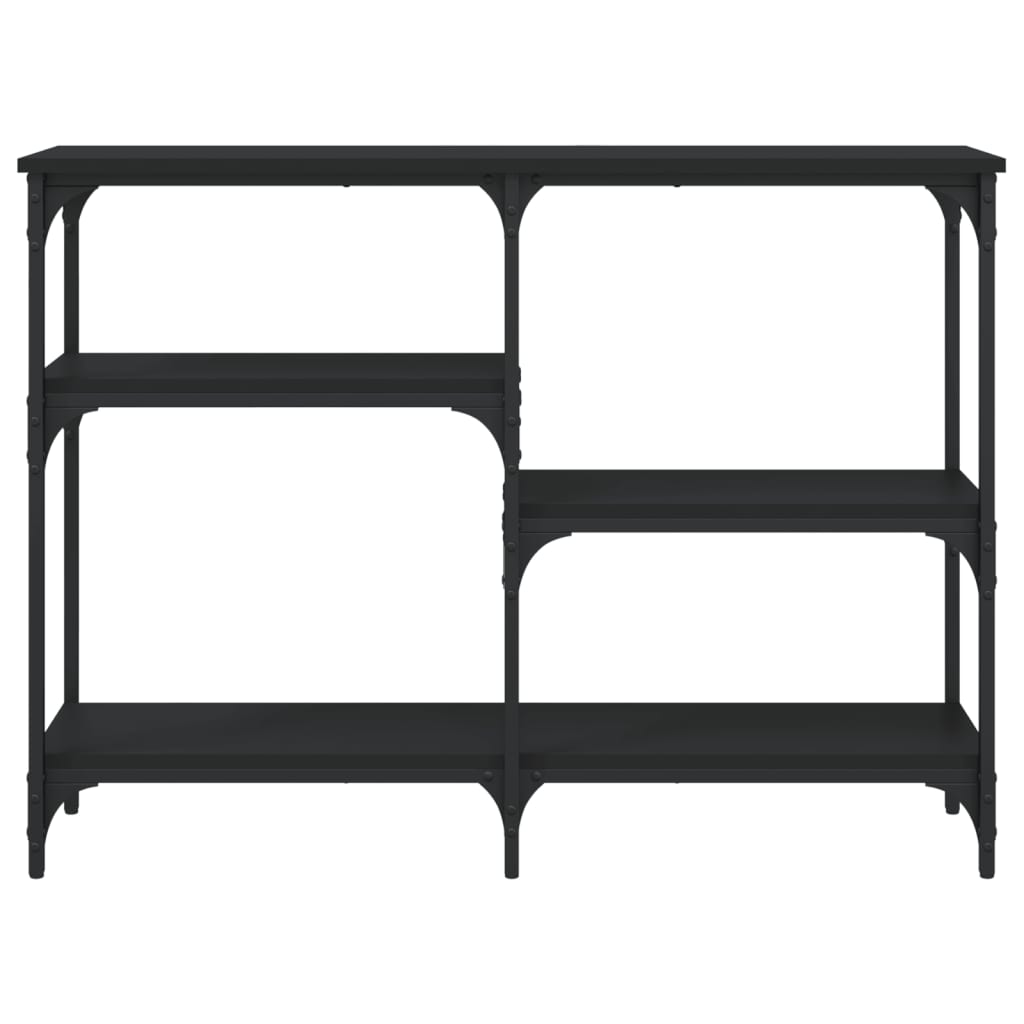 Konsolbord Sort 102x29x75 cm Træmateriale