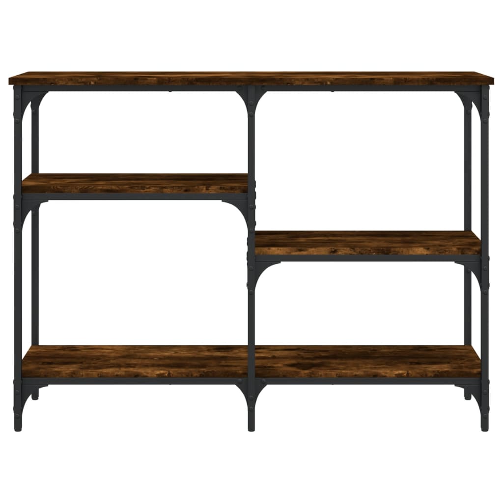 Konsolbord røget eg 102x29x75 cm træmateriale