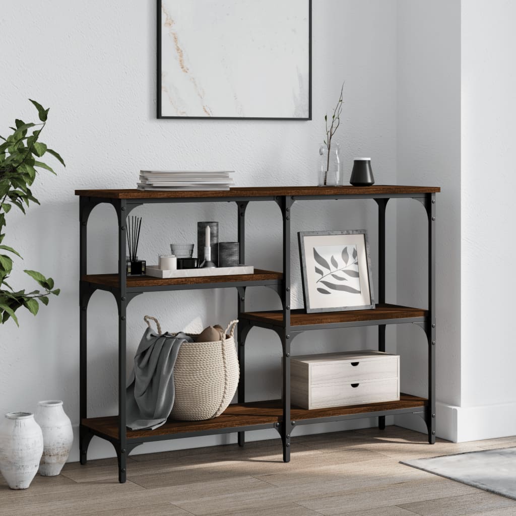 Konsolbord Brun Eg Look 102x29x75 cm Træmateriale