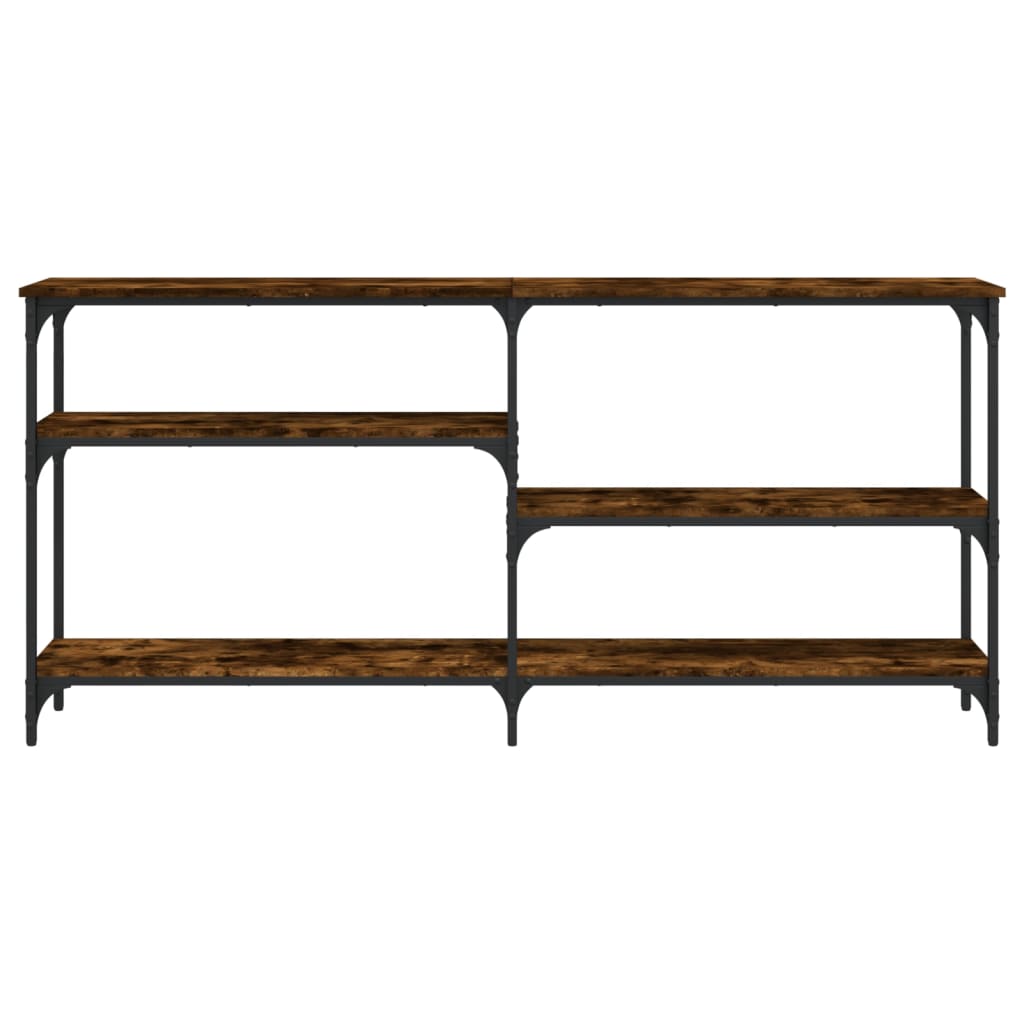Konsolbord røget eg 160x29x75 cm træmateriale