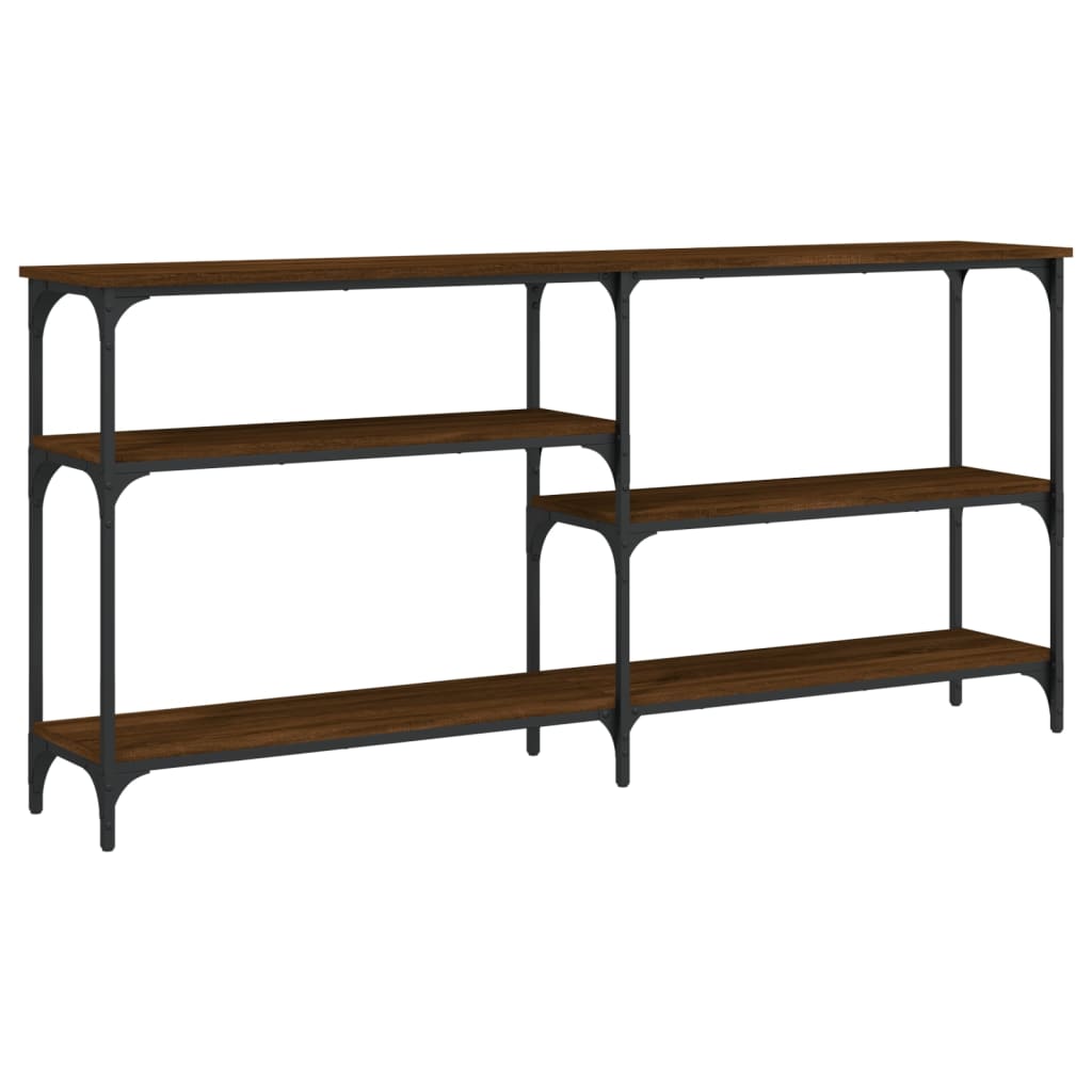 Konsolbord Brun Eg Look 160x29x75 cm Træmateriale