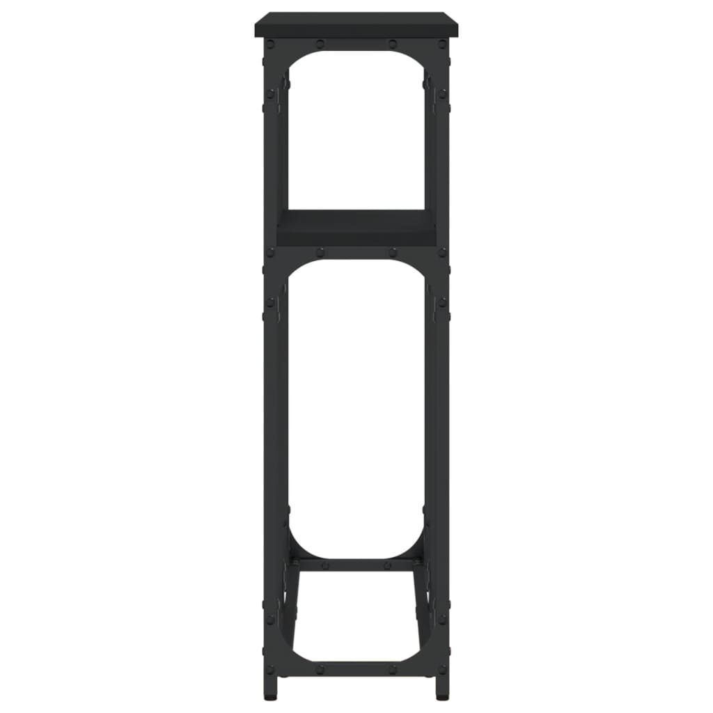 Konsolbord Sort 90x22,5x75 cm Træmateriale