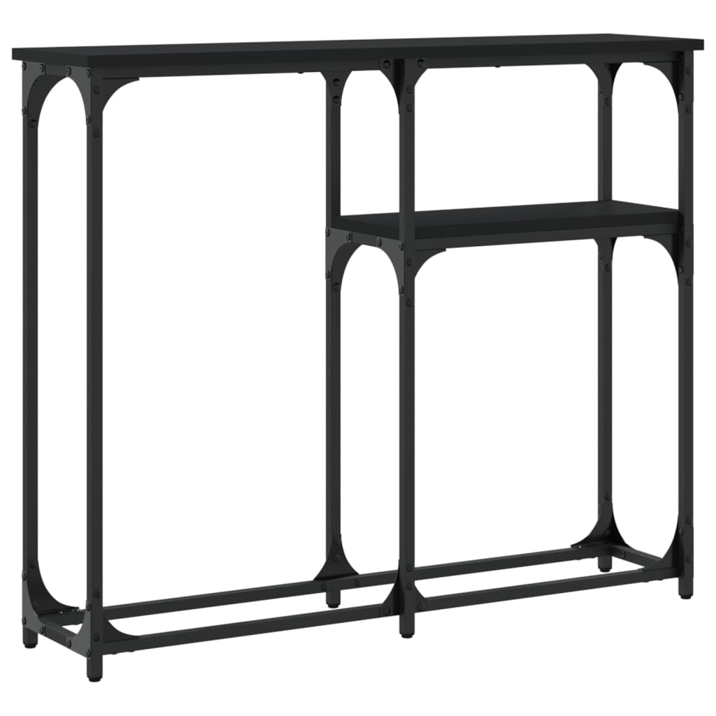 Konsolbord Sort 90x22,5x75 cm Træmateriale