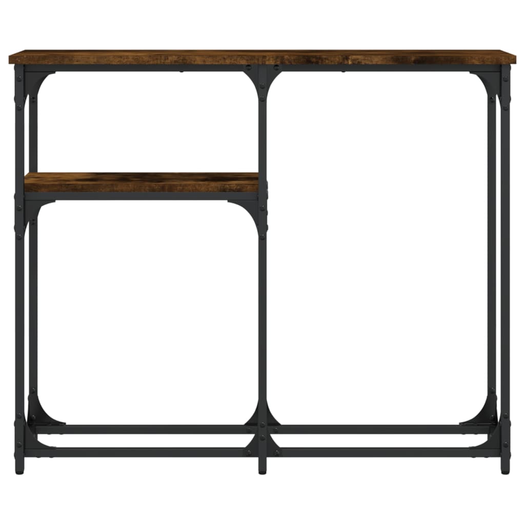 Konsolbord røget eg 90x22,5x75 cm træmateriale