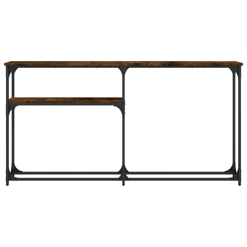 Konsolbord røget eg 145x22,5x75 cm træmateriale