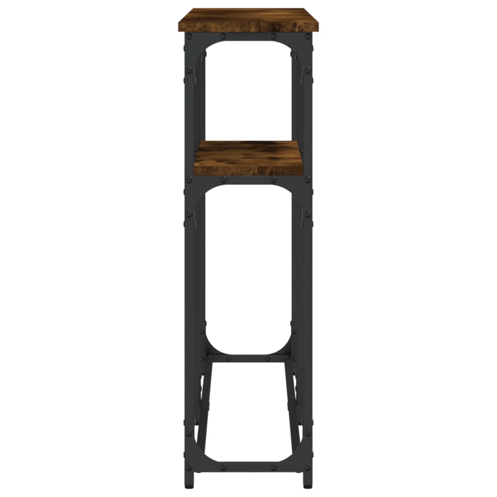 Konsolbord røget eg 145x22,5x75 cm træmateriale