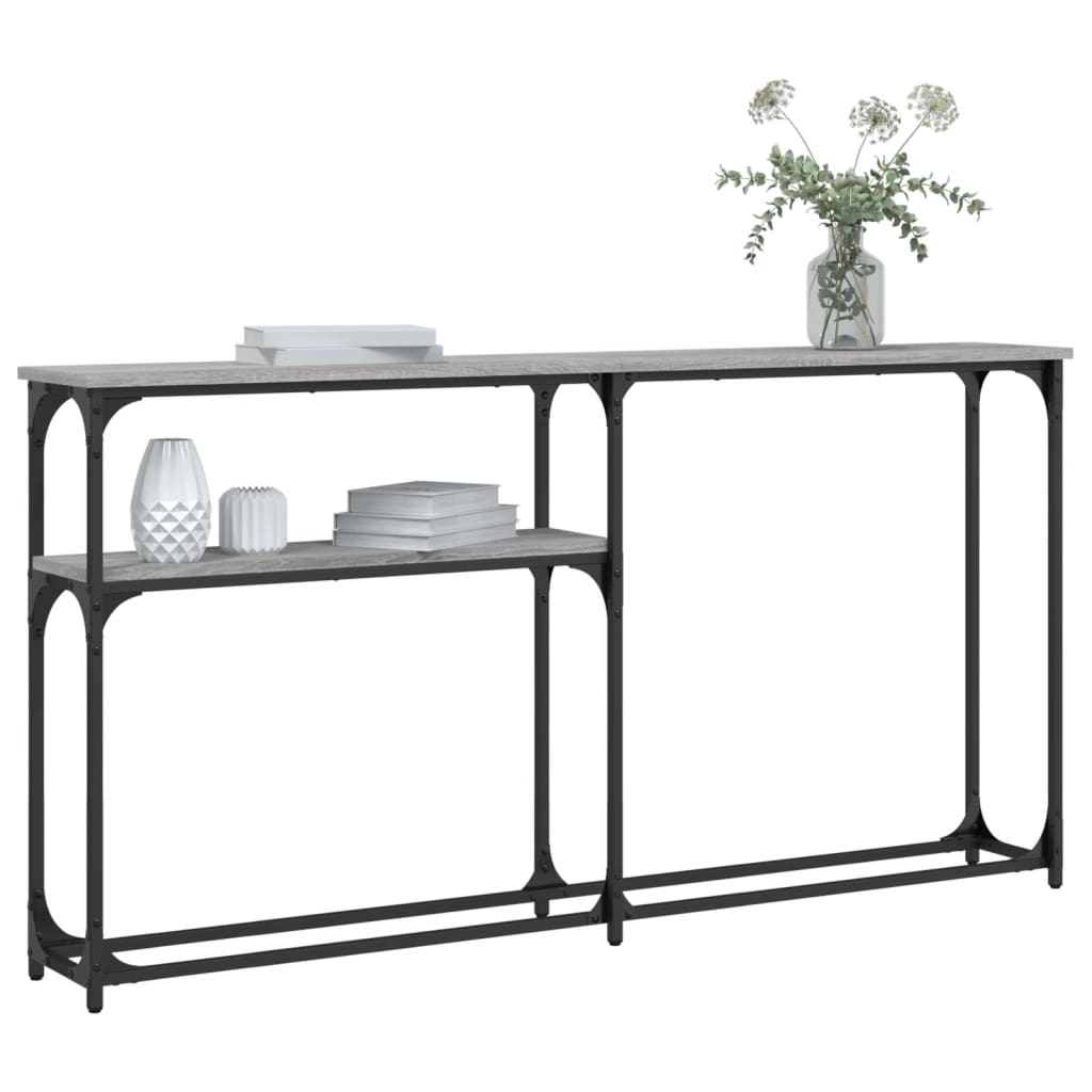 Konsolbord Grå Sonoma 145x22,5x75 cm Træmateriale