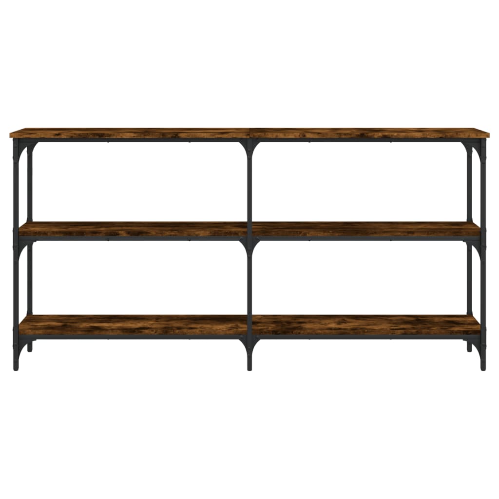 Konsolbord røget eg 150x29x75 cm træmateriale