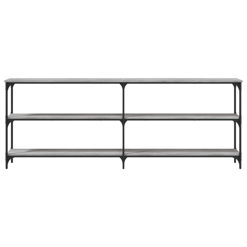 Konsolbord Grå Sonoma 200x29x75 cm Træmateriale