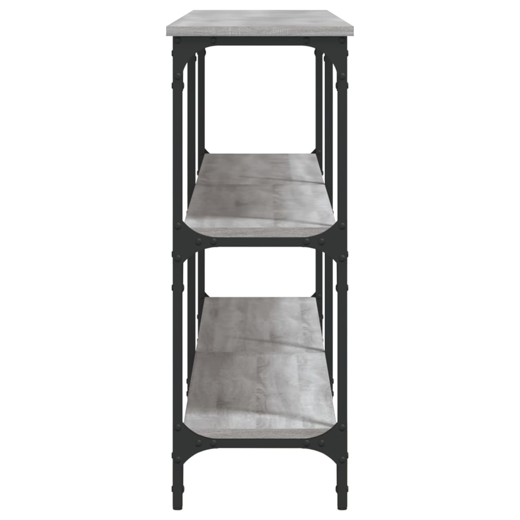 Konsolbord Grå Sonoma 200x29x75 cm Træmateriale