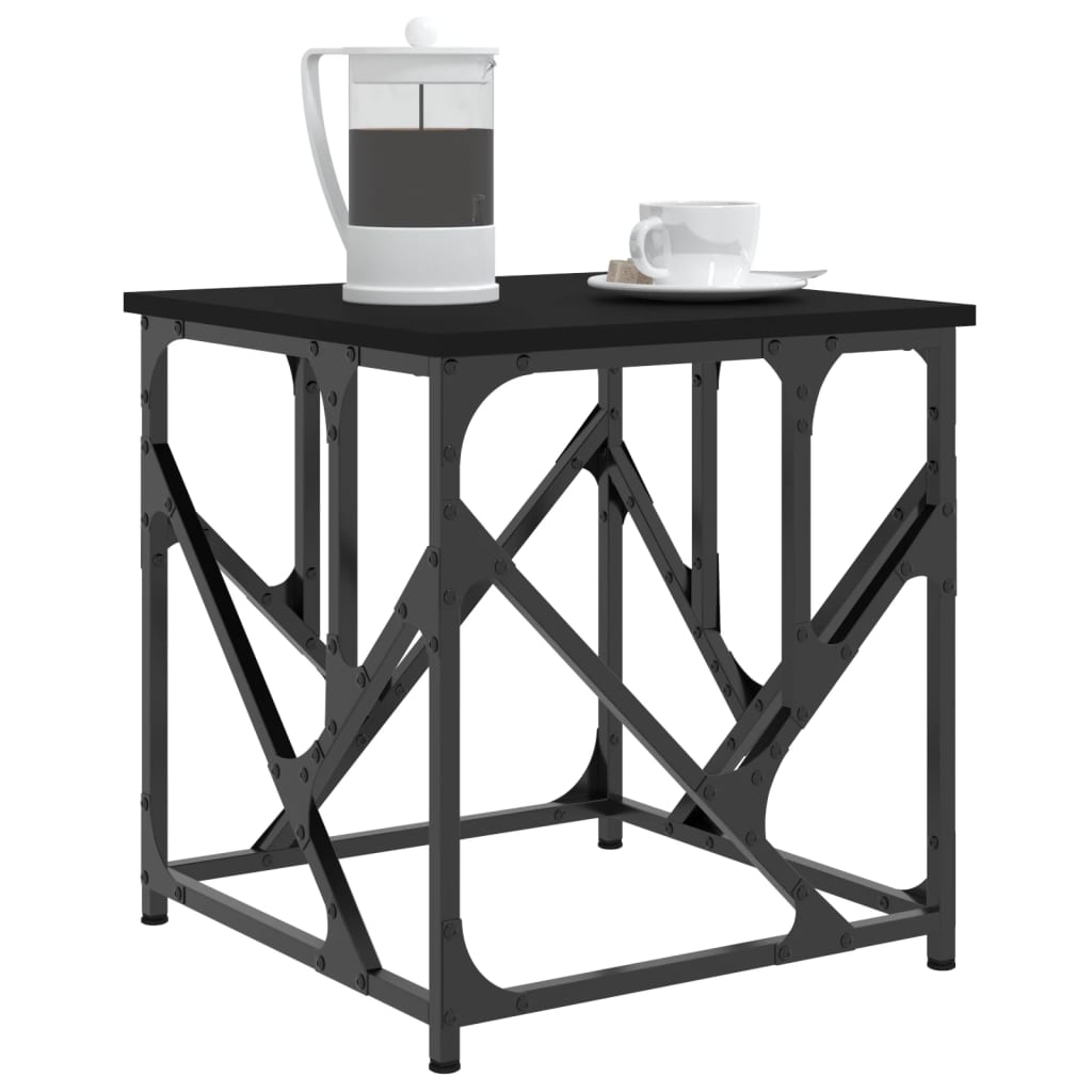 Sofabord Sort 45x45x47,5 cm Træ Materiale