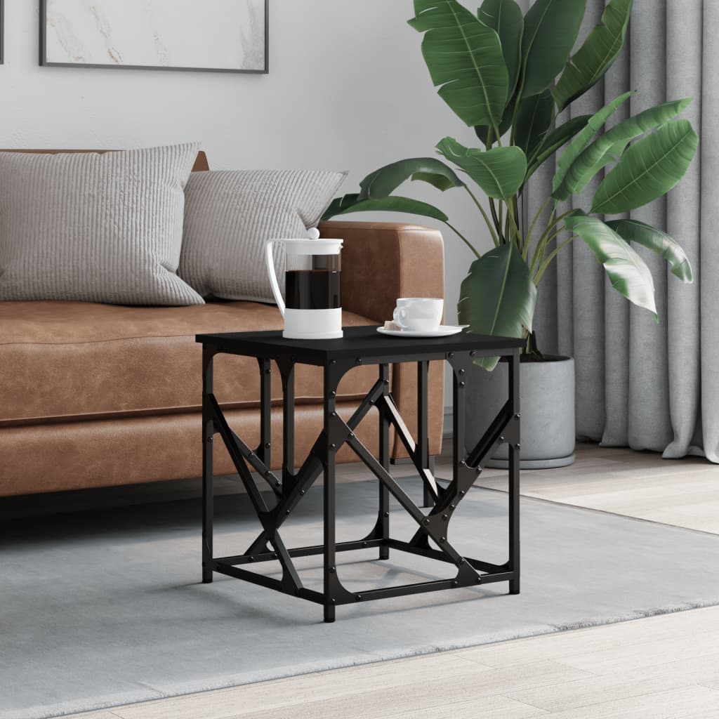 Sofabord Sort 45x45x47,5 cm Træ Materiale