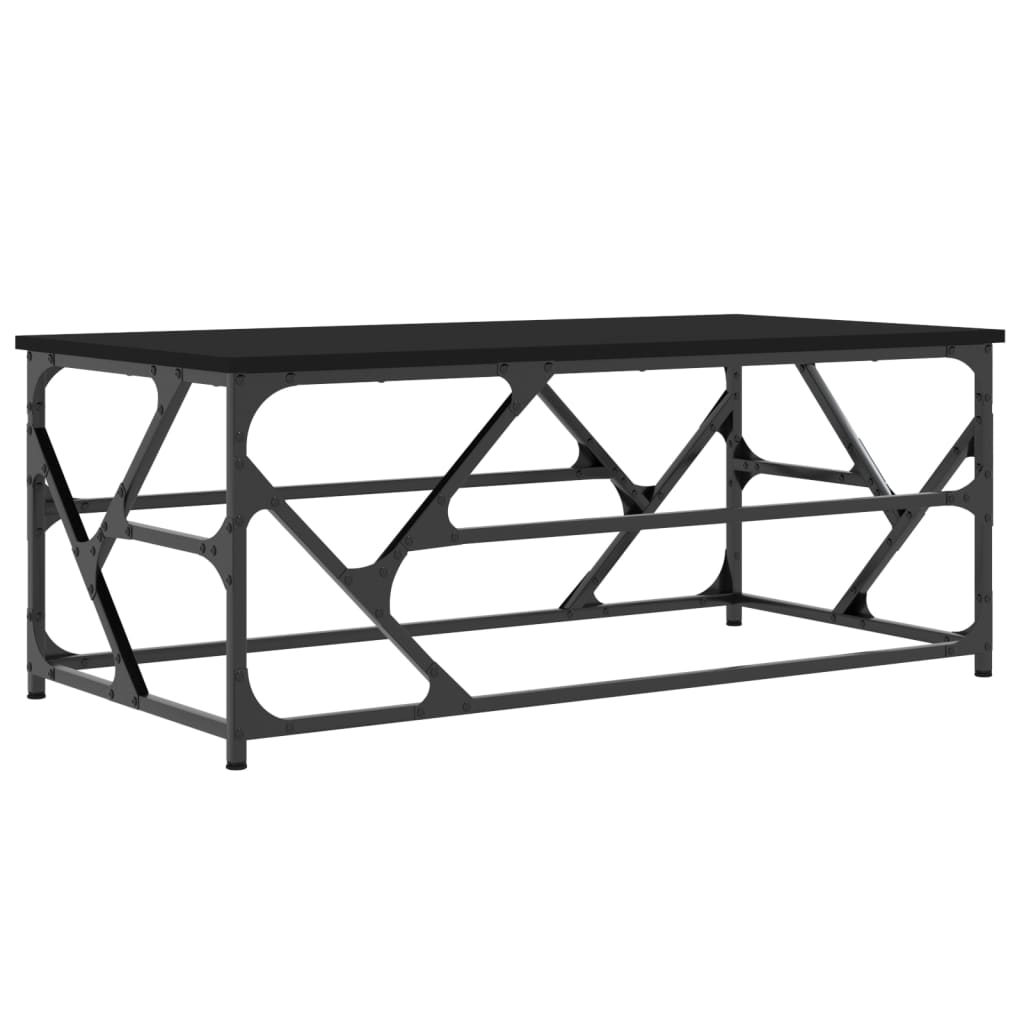 Sofabord Sort 100x50x40 cm Træ Materiale
