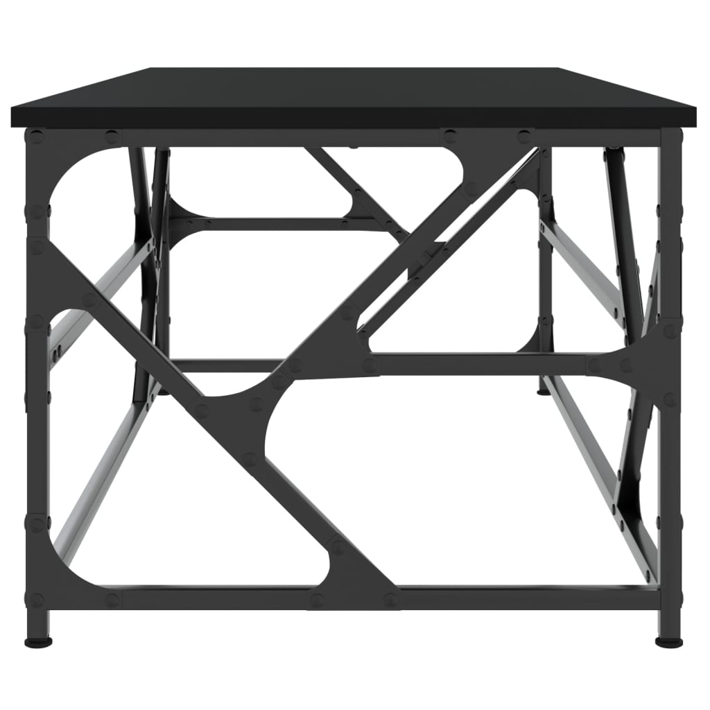 Sofabord Sort 100x50x40 cm Træ Materiale