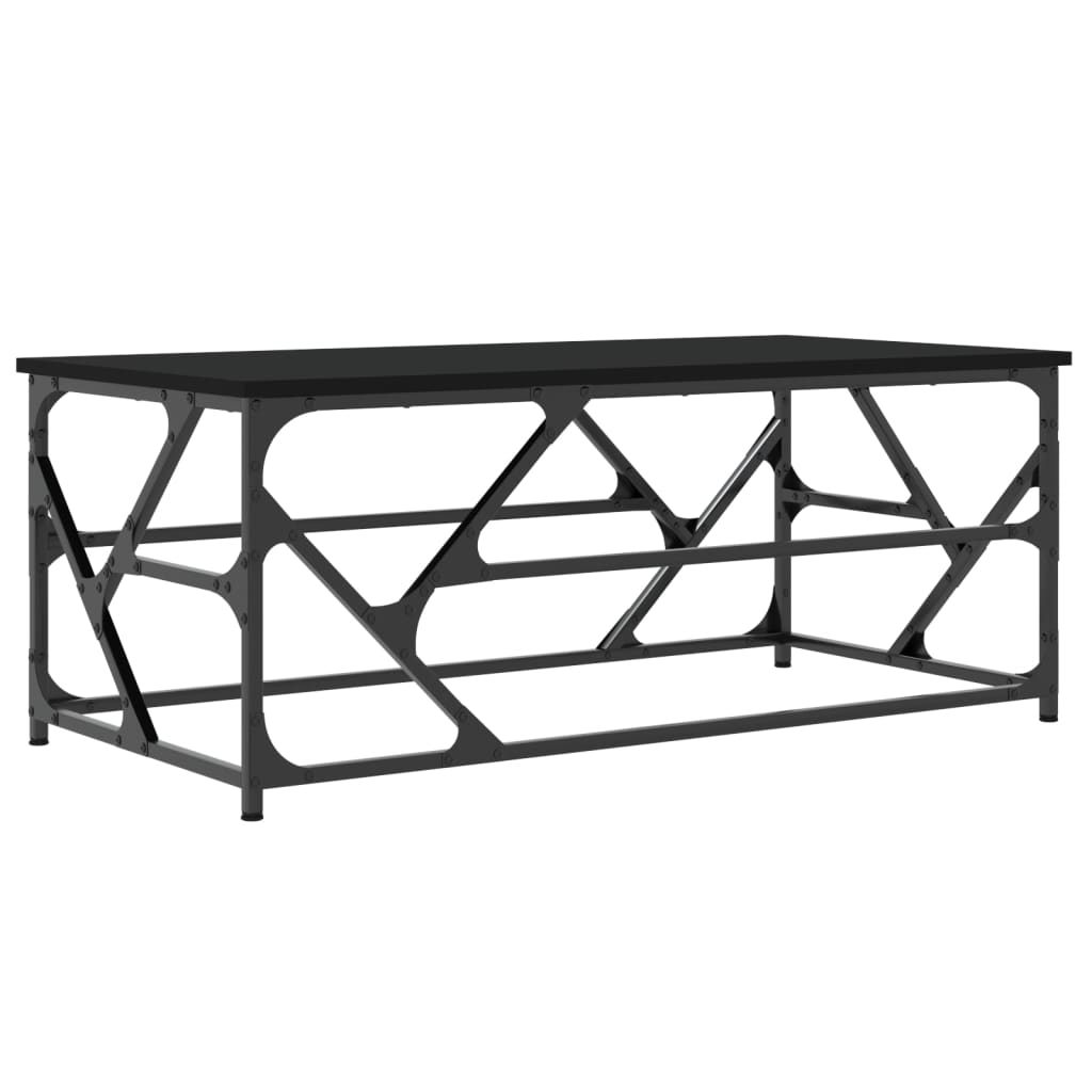 Sofabord Sort 100x50x40 cm Træ Materiale