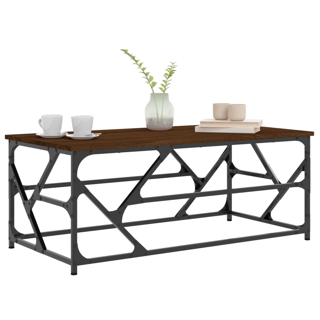 Sofabord Brun Eg Look 100x50x40 cm Træmateriale