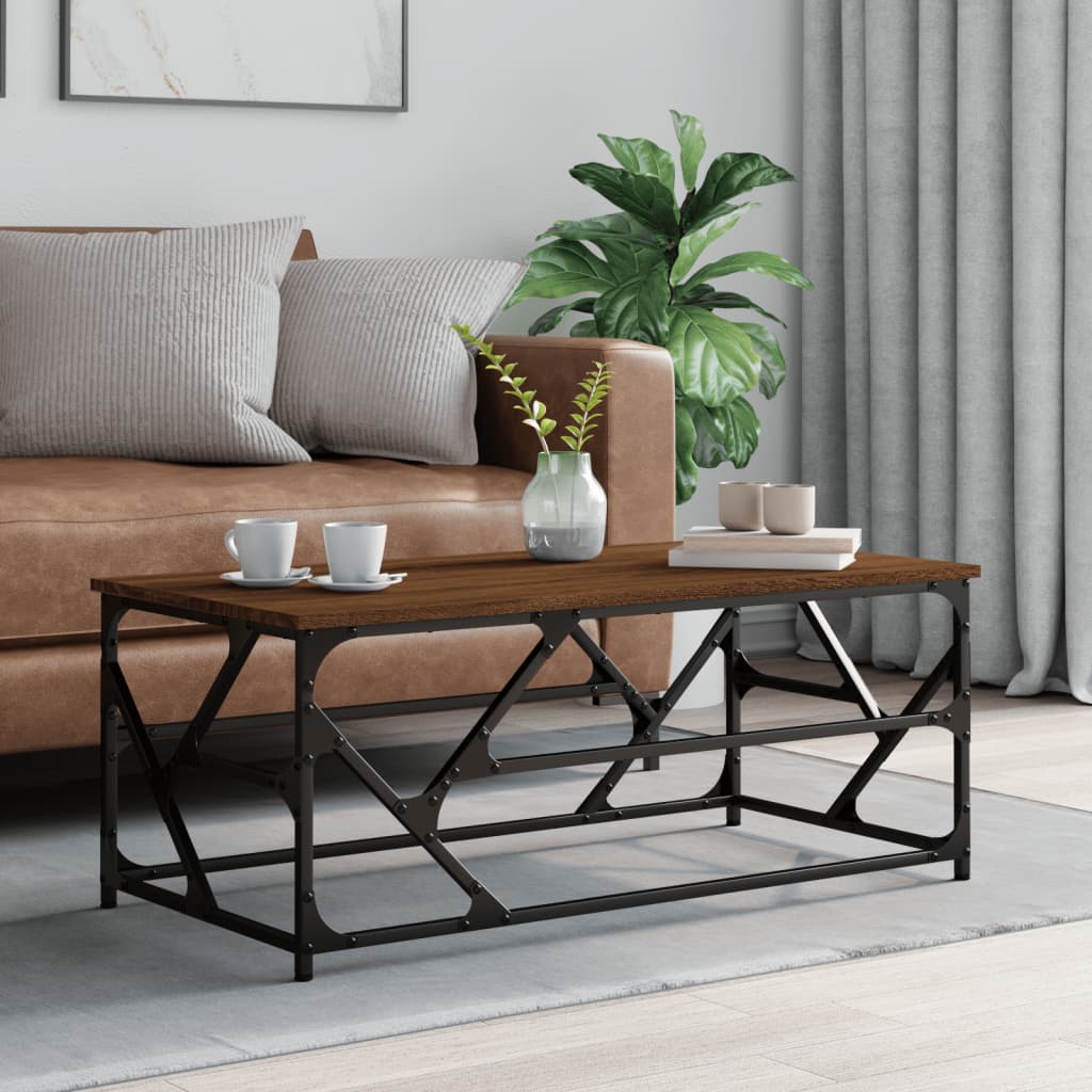 Sofabord Brun Eg Look 100x50x40 cm Træmateriale