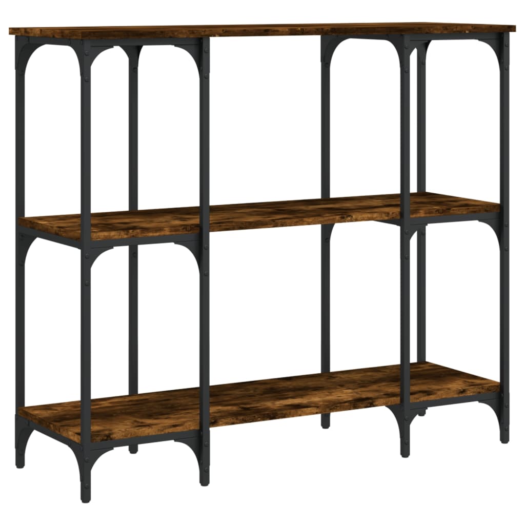 Konsolbord røget eg 102x35x90 cm træmateriale