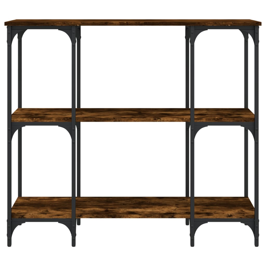Konsolbord røget eg 102x35x90 cm træmateriale