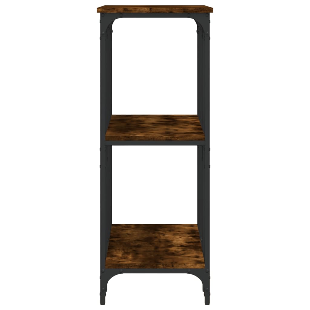 Konsolbord røget eg 102x35x90 cm træmateriale