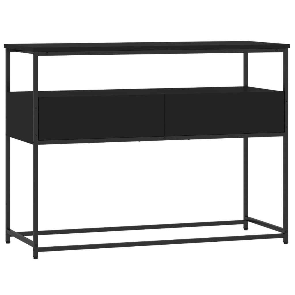 Konsolbord Sort 100x40x75 cm Træmateriale