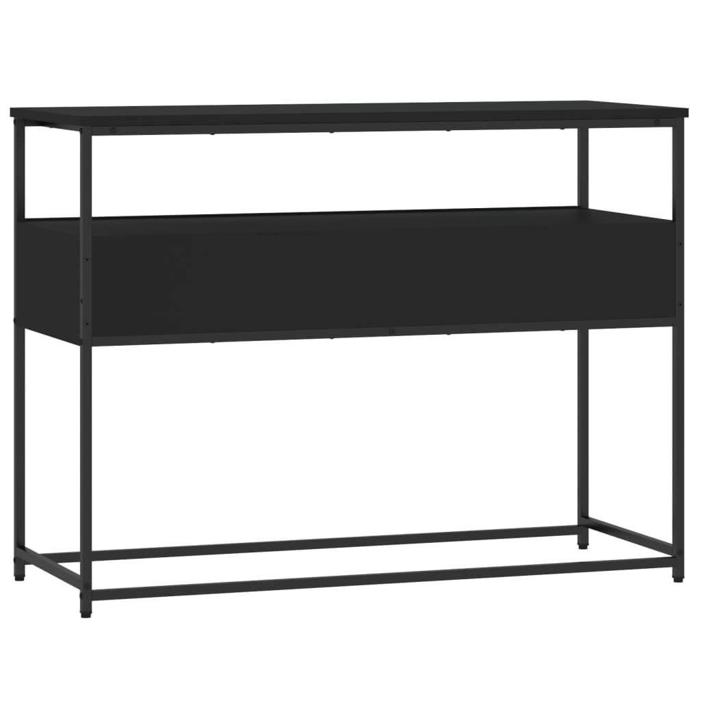 Konsolbord Sort 100x40x75 cm Træmateriale
