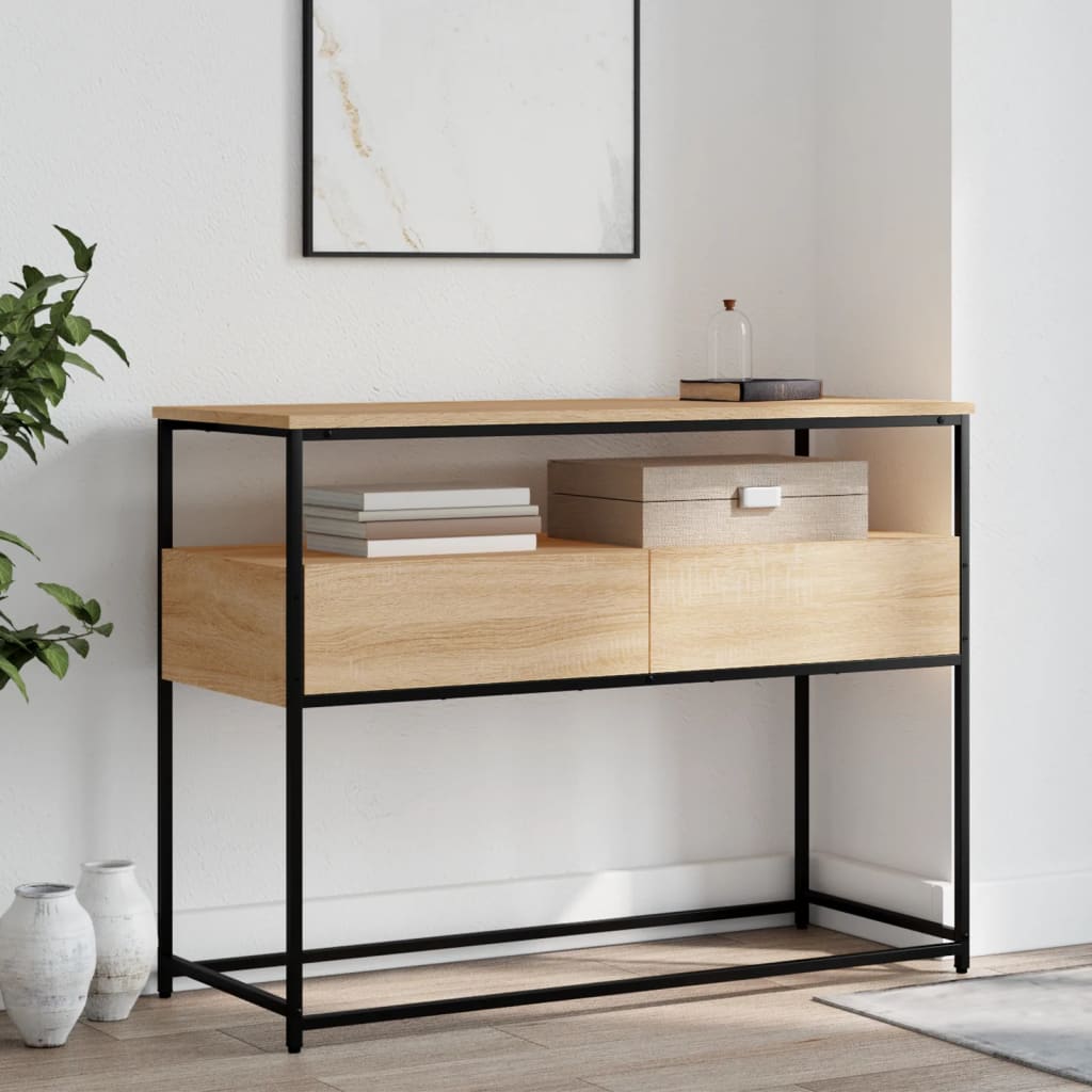 Konsolbord Sonoma eg 100x40x75 cm træmateriale