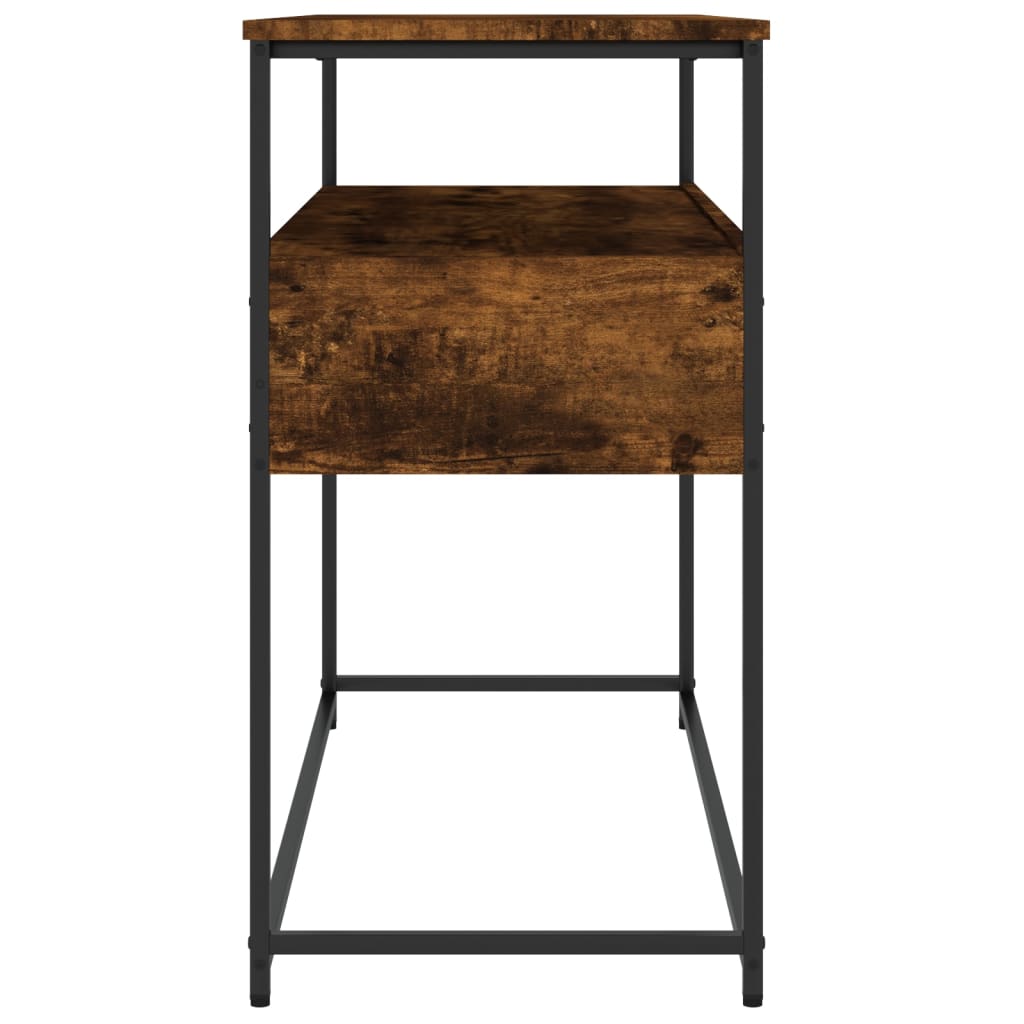 Konsolbord røget eg 100x40x75 cm træmateriale
