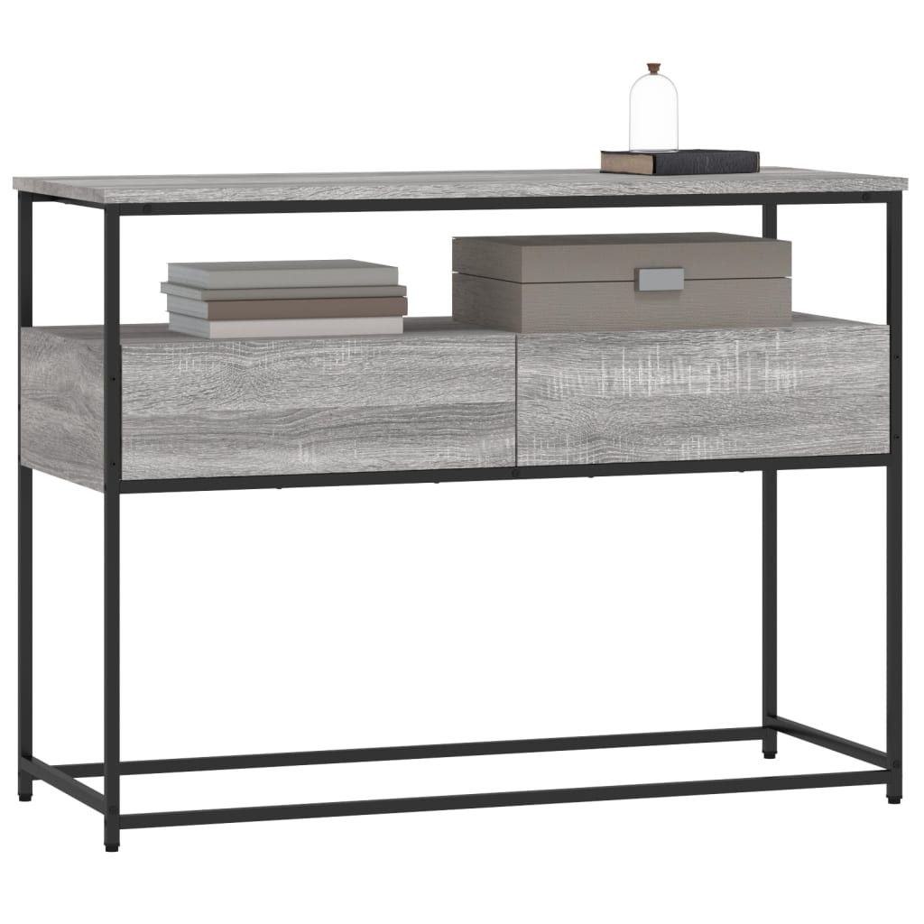 Konsolbord Grå Sonoma 100x40x75 cm Træmateriale