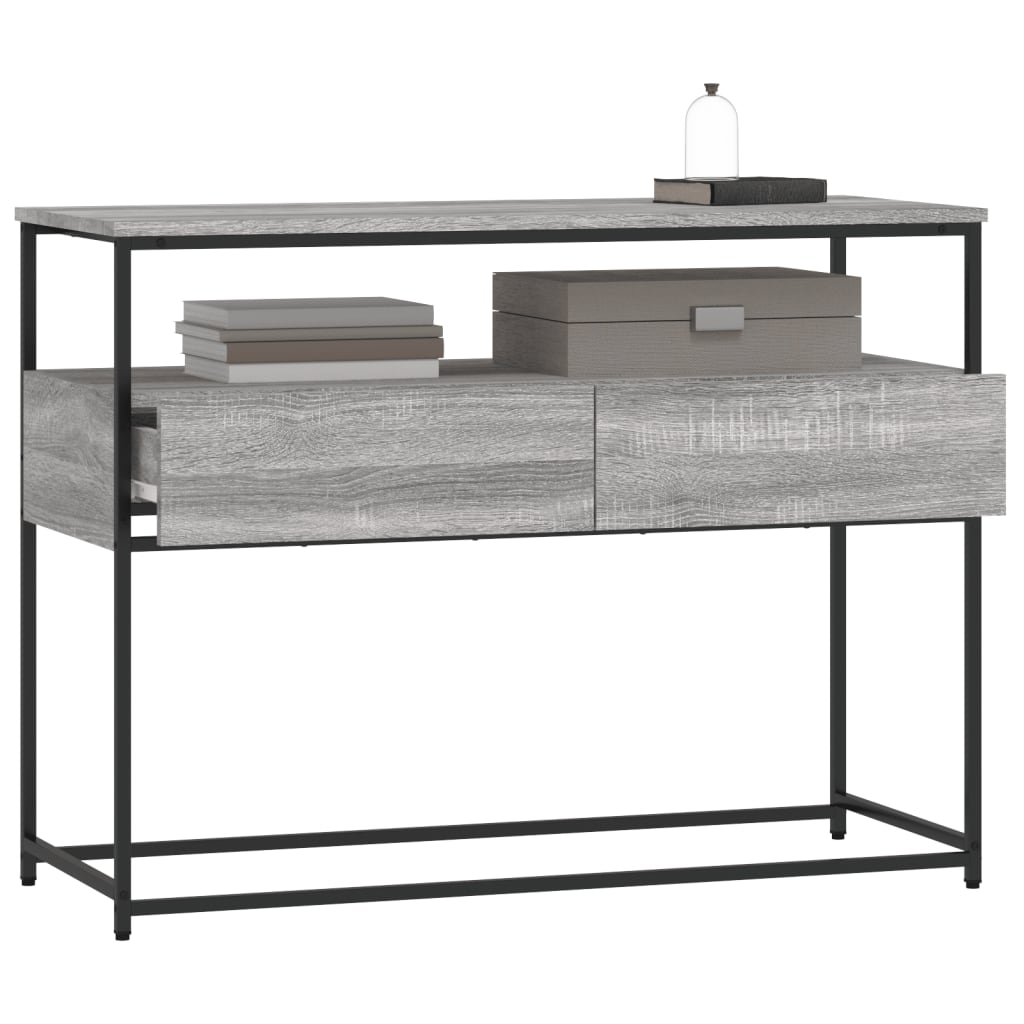 Konsolbord Grå Sonoma 100x40x75 cm Træmateriale