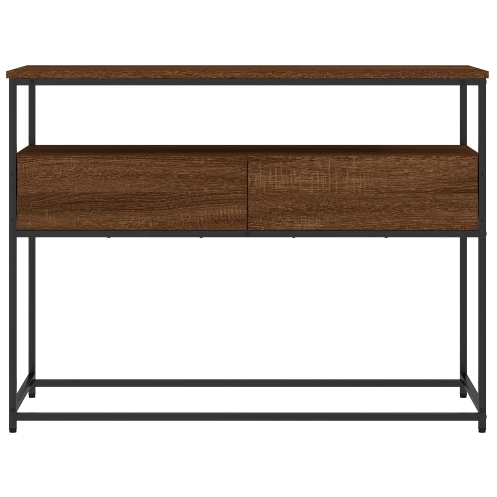 Konsolbord brunt eg look 100x40x75 cm træmateriale