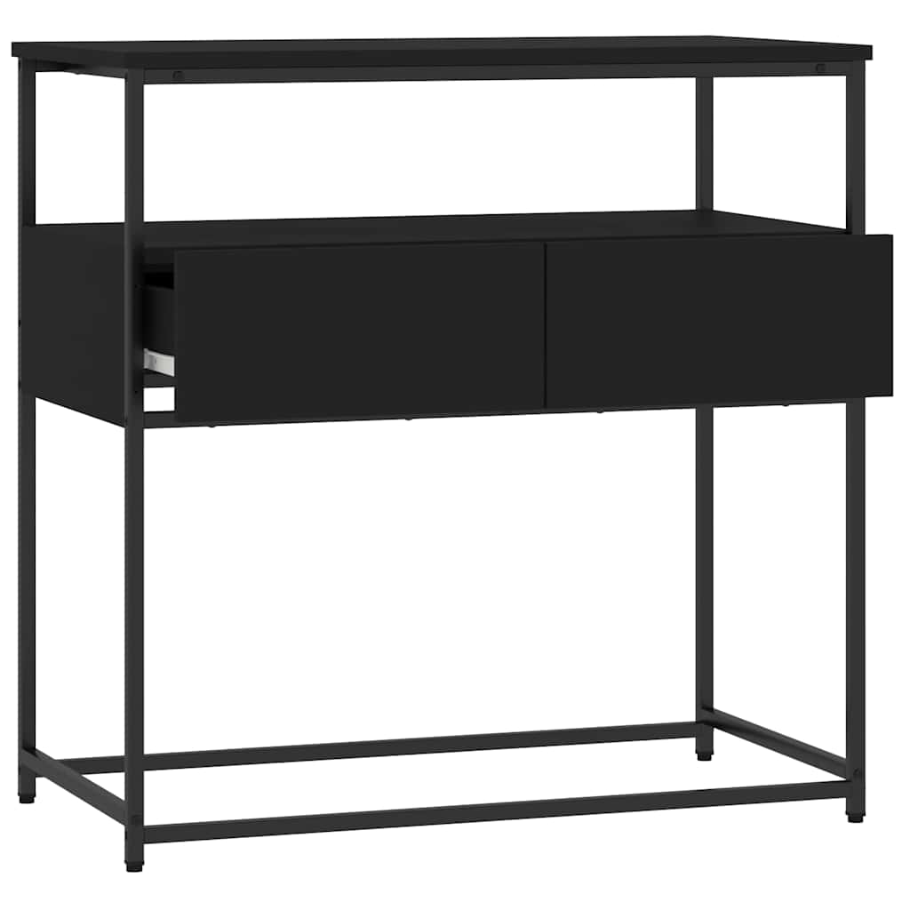 Konsolbord Sort 75x40x75 cm Træmateriale