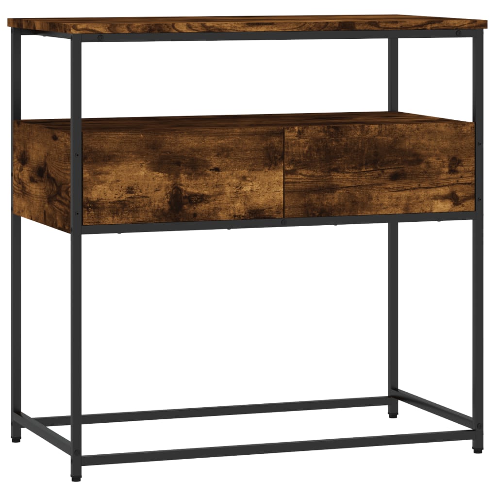 Konsolbord røget eg 75x40x75 cm træmateriale