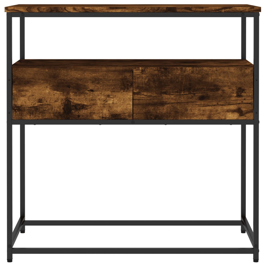 Konsolbord røget eg 75x40x75 cm træmateriale