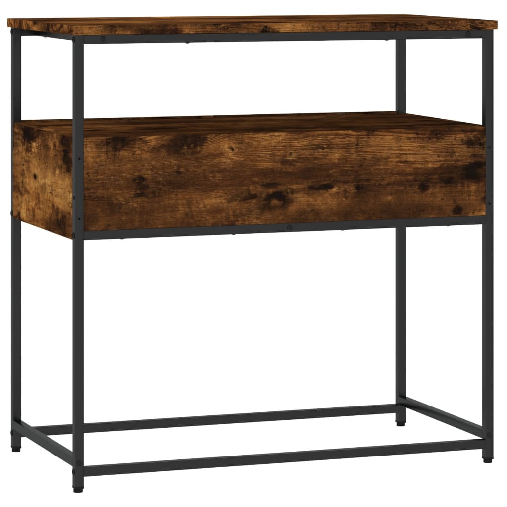 Konsolbord røget eg 75x40x75 cm træmateriale