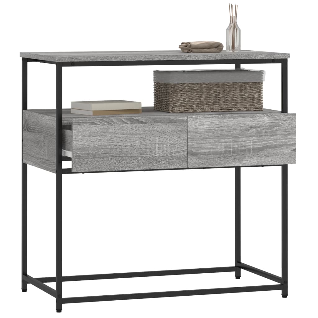 Konsolbord Grå Sonoma 75x40x75 cm Træmateriale