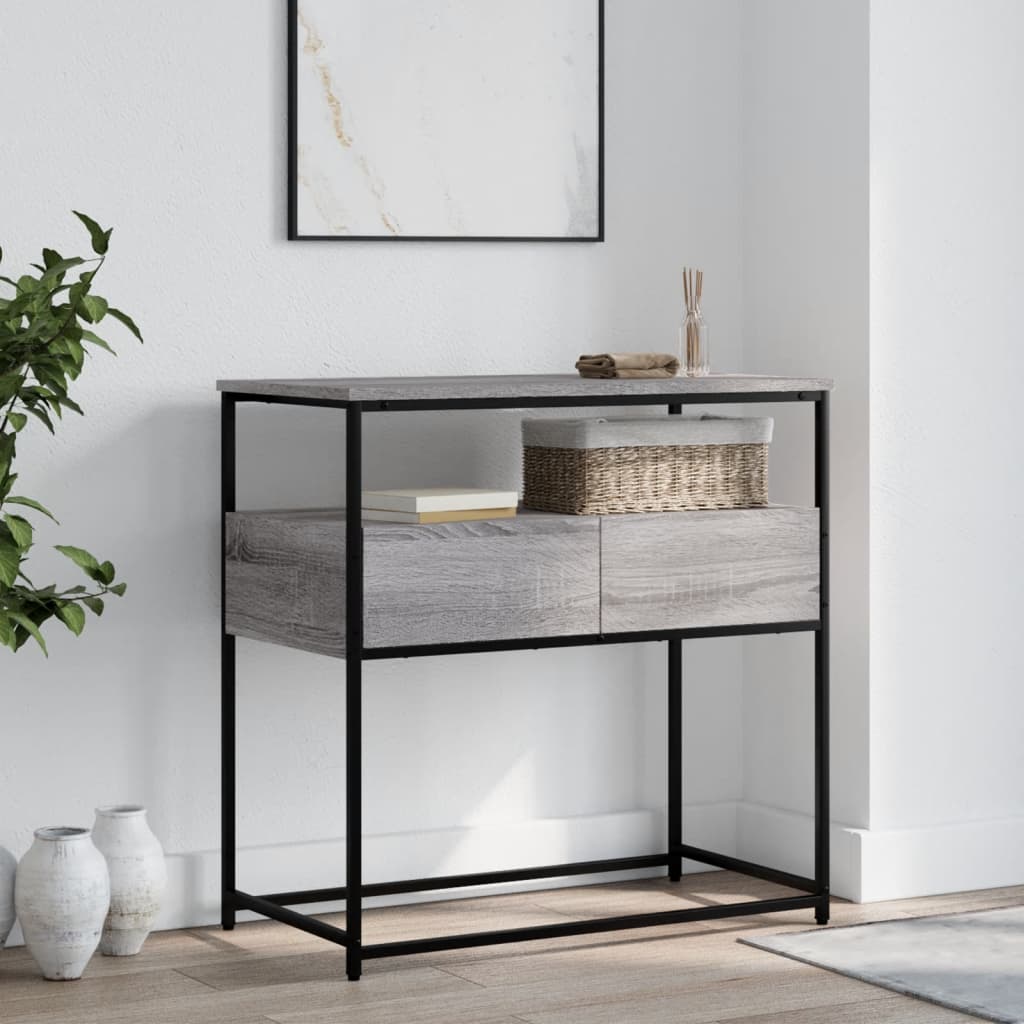 Konsolbord Grå Sonoma 75x40x75 cm Træmateriale