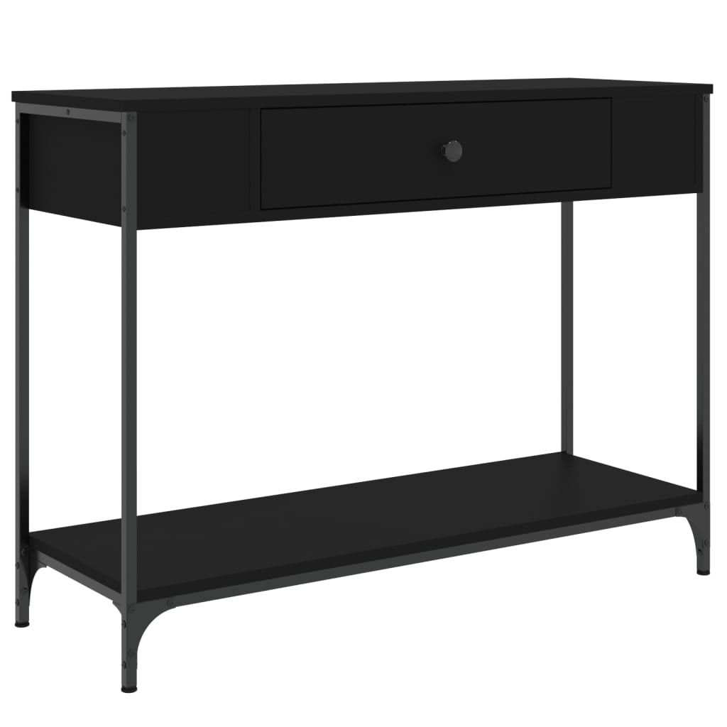 Konsolbord Sort 100x34,5x75 cm Træmateriale