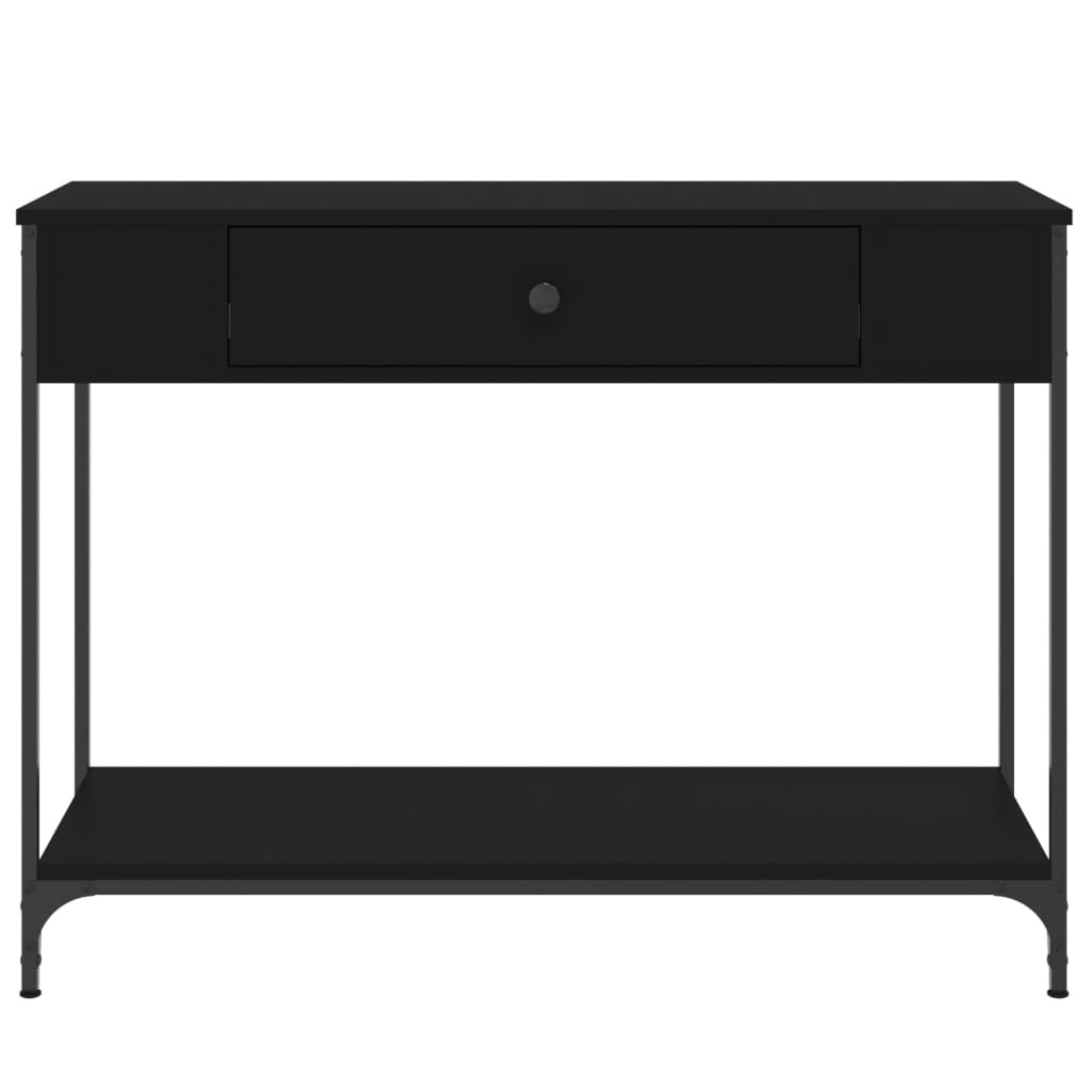 Konsolbord Sort 100x34,5x75 cm Træmateriale