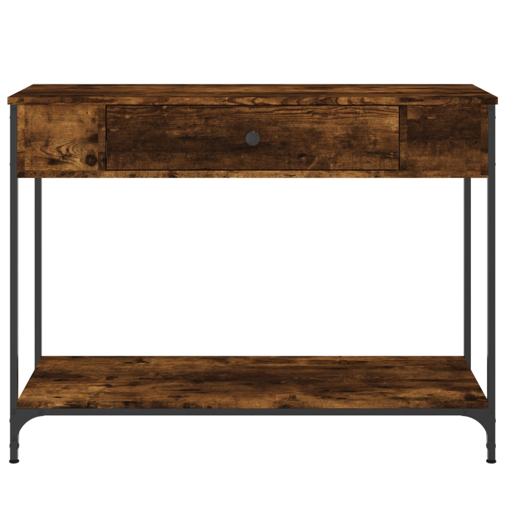 Konsolbord røget eg 100x34,5x75 cm træmateriale